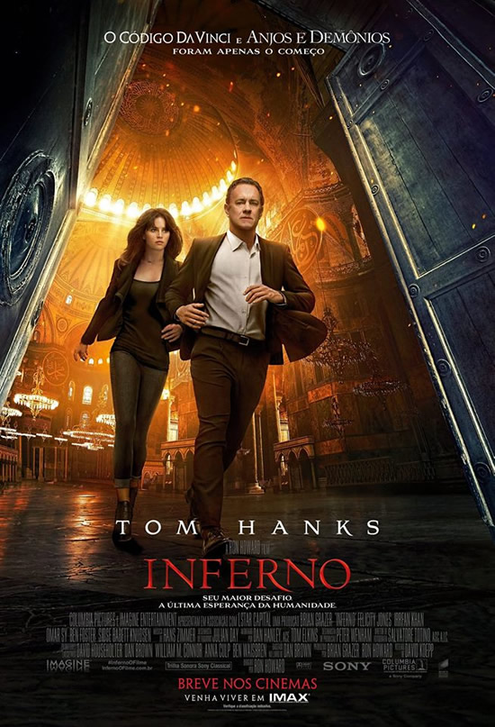 Diretor Ron Howard anuncia elenco oficial para Inferno - Cinema com Rapadura